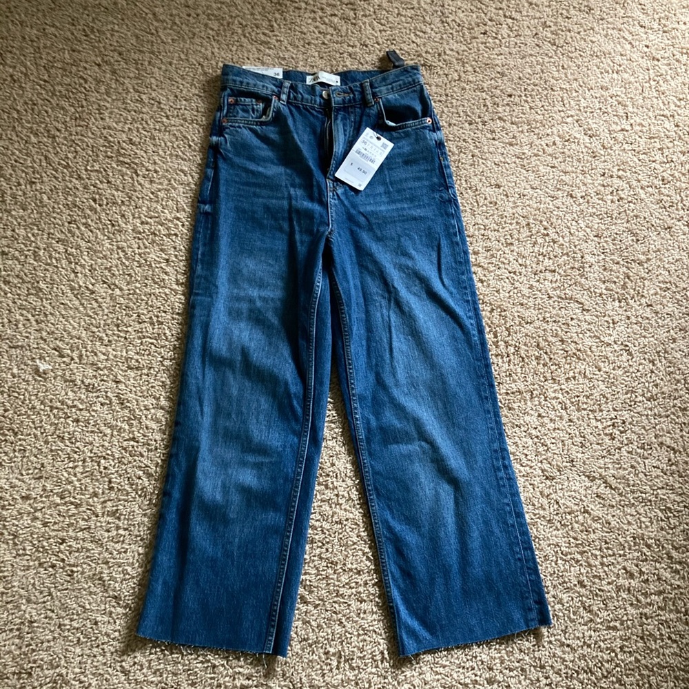 NWT ZARA the 90s full length jeans